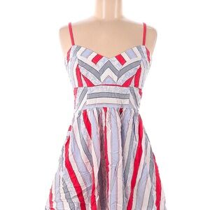 Express Red and Blue Sleeveless Sundress